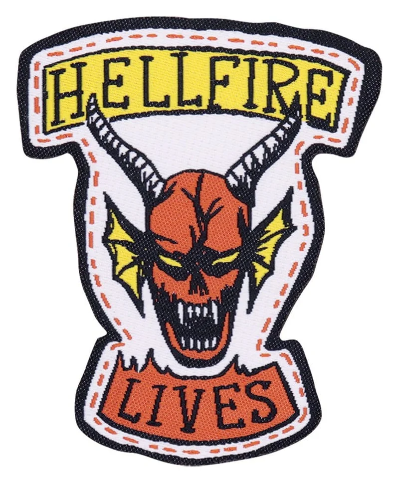 Set d'écussons en tissu Stranger Things Hellfire Club