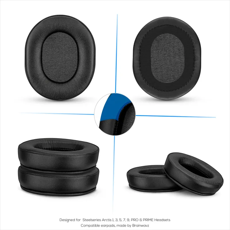 Steelseries Arctis Enhanced Gaming Earpads avec gel de refroidissement et mousse à mémoire de forme - Conçus pour la plupart des casques Arctis