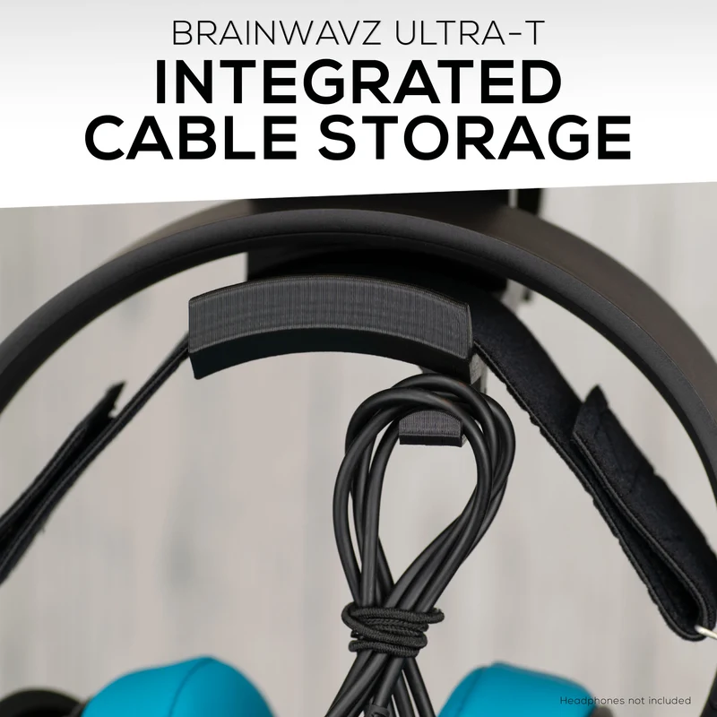Ultra-T - Support de suspension pour casque double sous le bureau