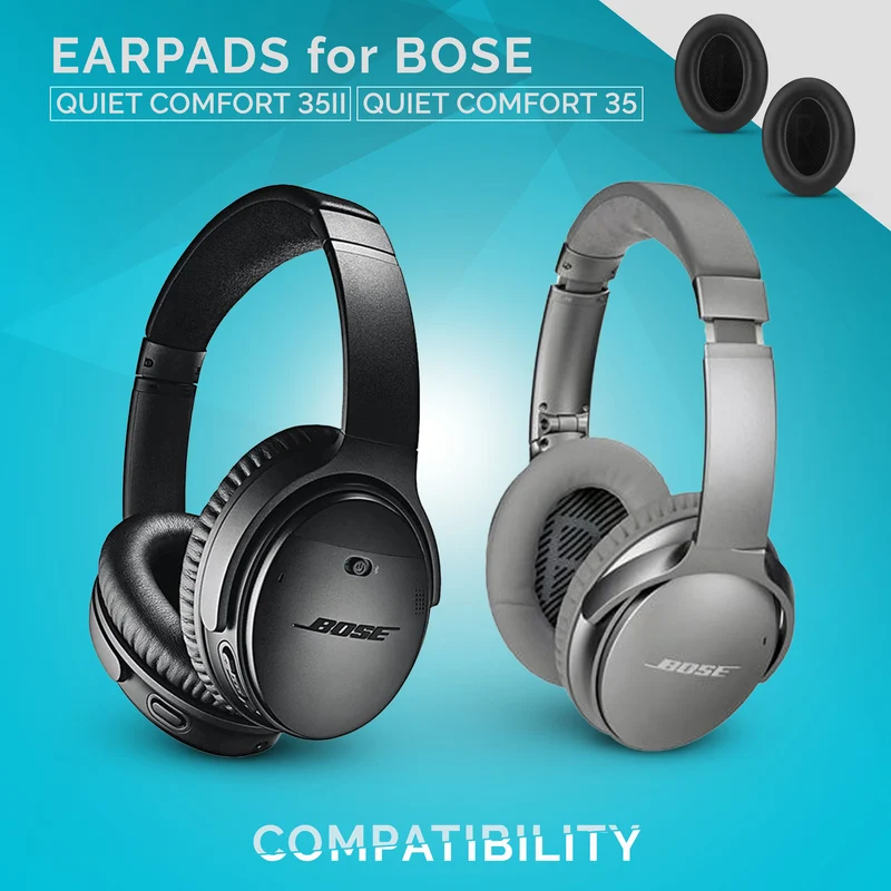 Oreillettes de rechange BOSE QC35 & QC35ii Premium
