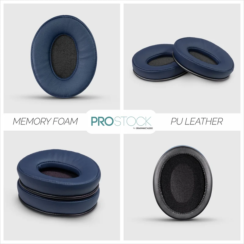 ProStock ATH M50X & M Series Coussinets de rechange - Forme personnalisée avec mousse à mémoire de forme - PU