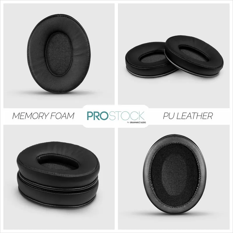ProStock ATH M50X & M Series Coussinets de rechange - Forme personnalisée avec mousse à mémoire de forme - PU