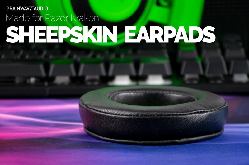 Oreillettes de rechange en cuir de mouton Razer Kraken