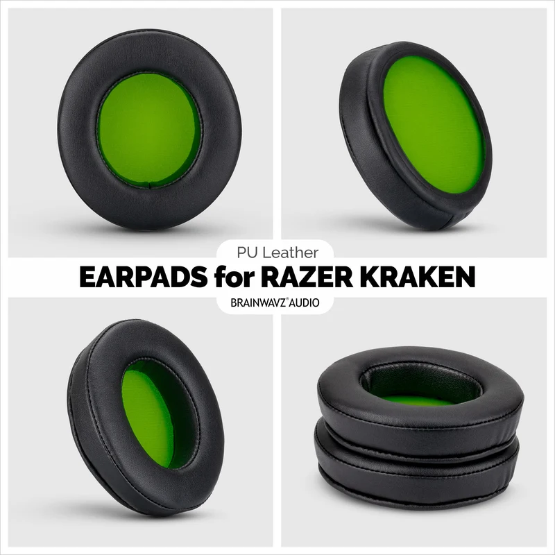 Coussinets d'oreilles premium améliorés de remplacement Razer Kraken