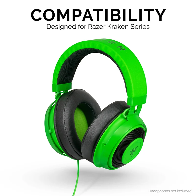 Coussinets d'oreilles premium améliorés de remplacement Razer Kraken