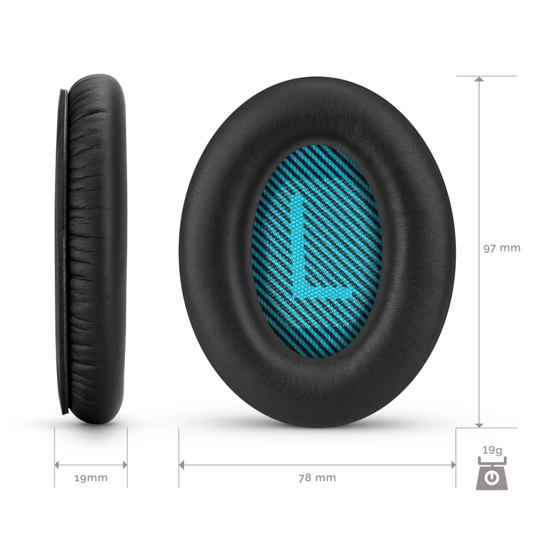 Coussinets de remplacement Premium BOSE QC25 (compatibles également avec AE2, AE2i, AE2w, SoundLink et SoundTrue)