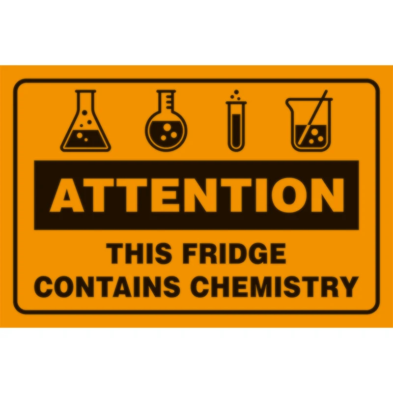 Avertissements chimiques Aimants de réfrigérateur