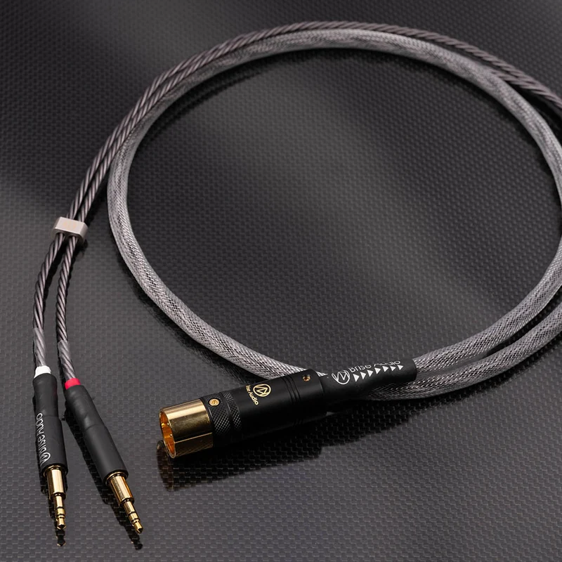 Brise Audio SHIROGANE HP Ultimate - Flagship Silber-Kopfhörerkabel
