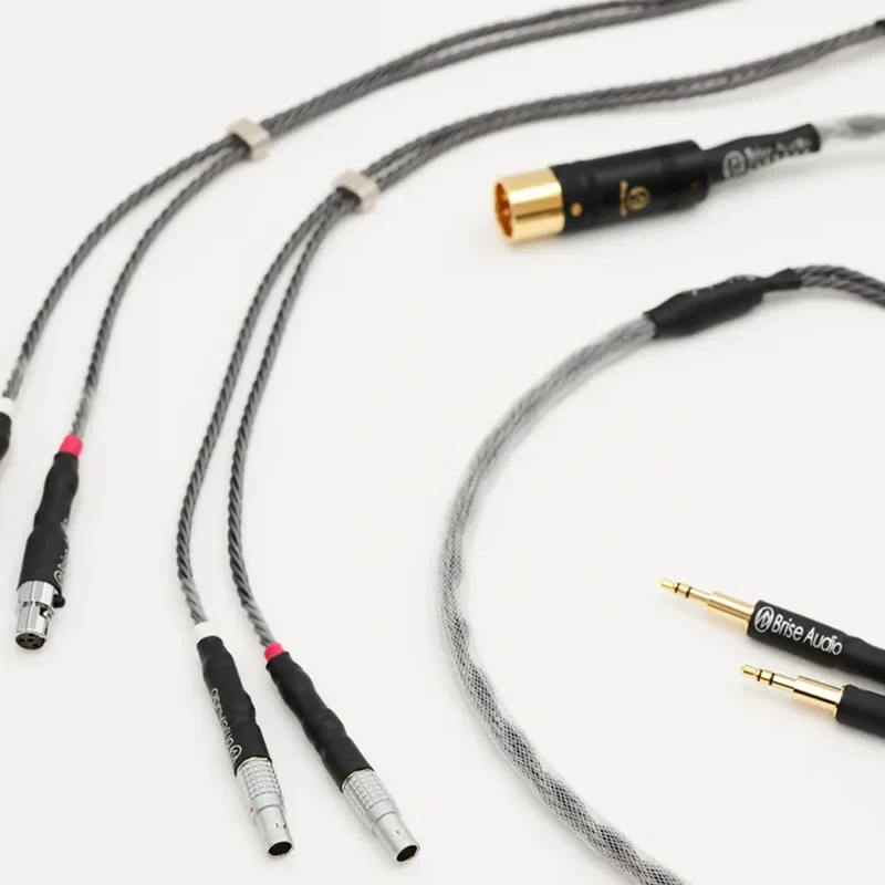 Brise Audio SHIROGANE HP Ultimate - Flagship Silber-Kopfhörerkabel