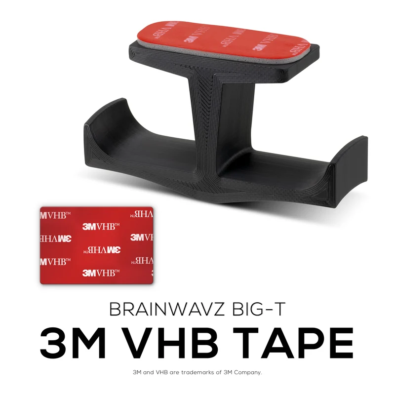 Support de suspension pour casque double sous le bureau BigT