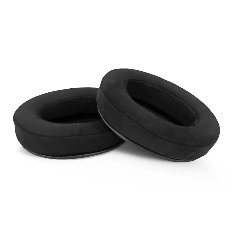 Oreillettes en mousse à mémoire de forme pour casque - ovales - micro suède