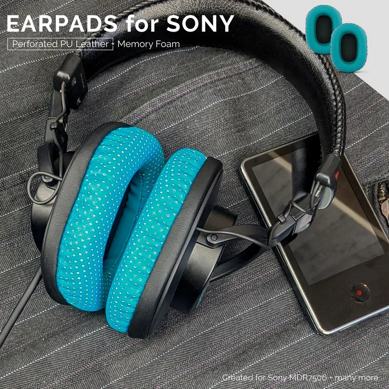 Coussinets de remplacement perforés SONY MDR-7506 Convient également aux écouteurs V6, CD900ST (PERF)