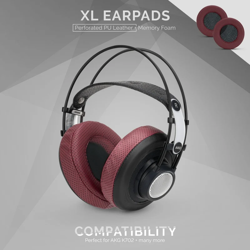 Coussinets d'oreille en mousse à mémoire de forme pour casque - XL - perforés