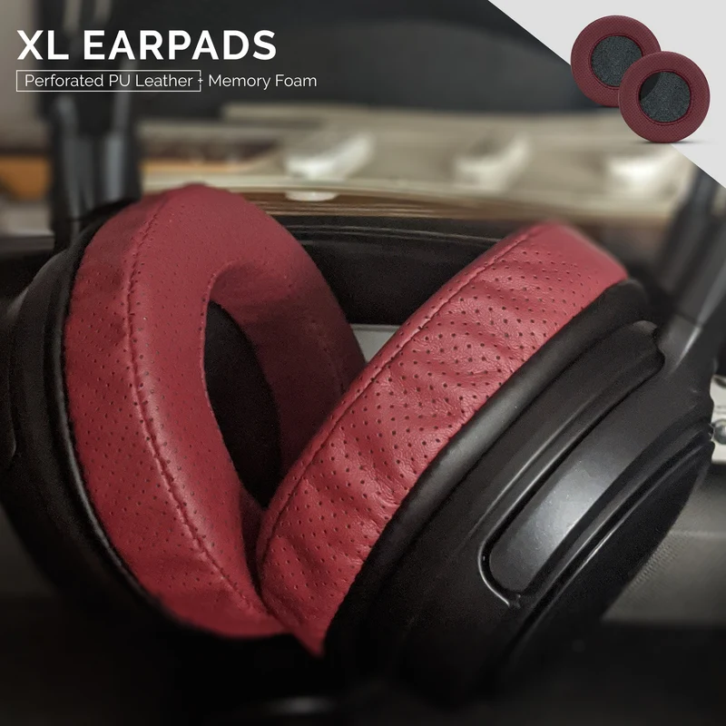 Coussinets d'oreille en mousse à mémoire de forme pour casque - XL - perforés