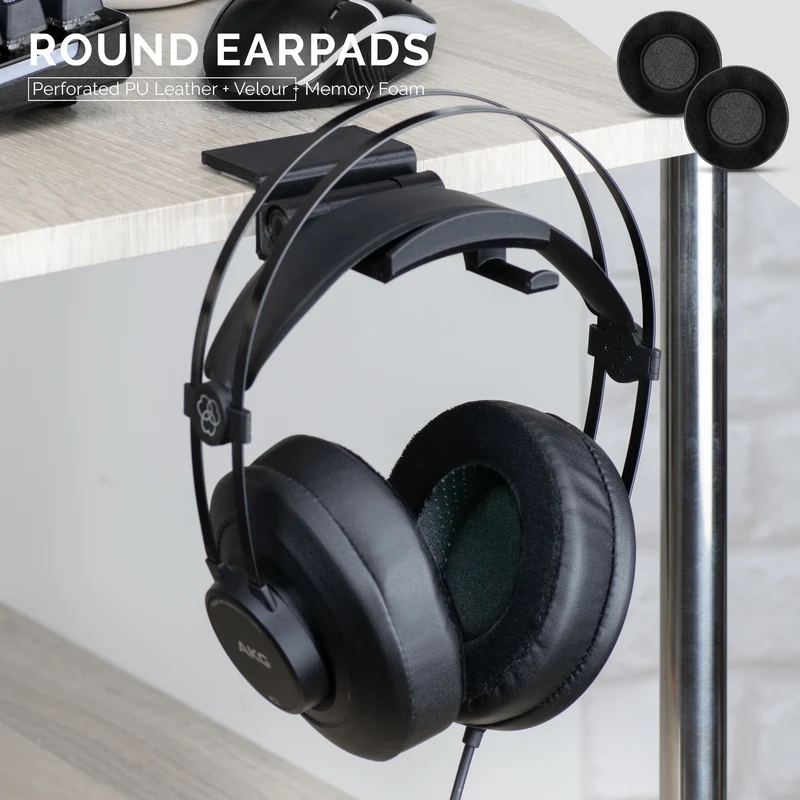 Oreillettes en mousse à mémoire de forme pour casque - rondes - hybrides