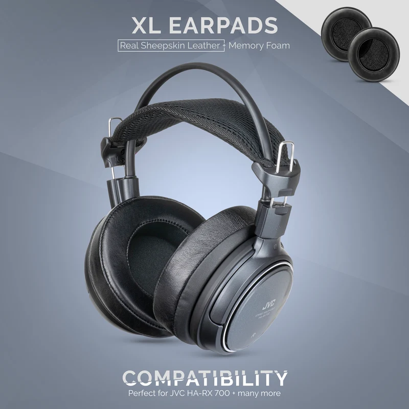 Oreillettes en mousse à mémoire de forme pour casque - Taille XL - Peau de mouton