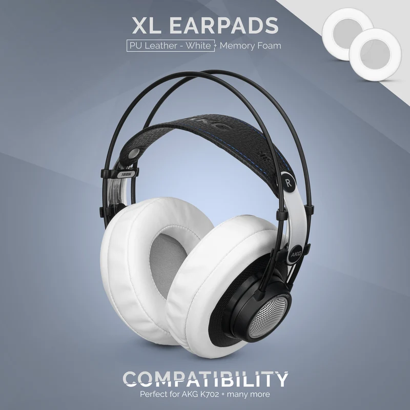Coussinets d'oreille en mousse à mémoire de forme pour casque - Taille XL