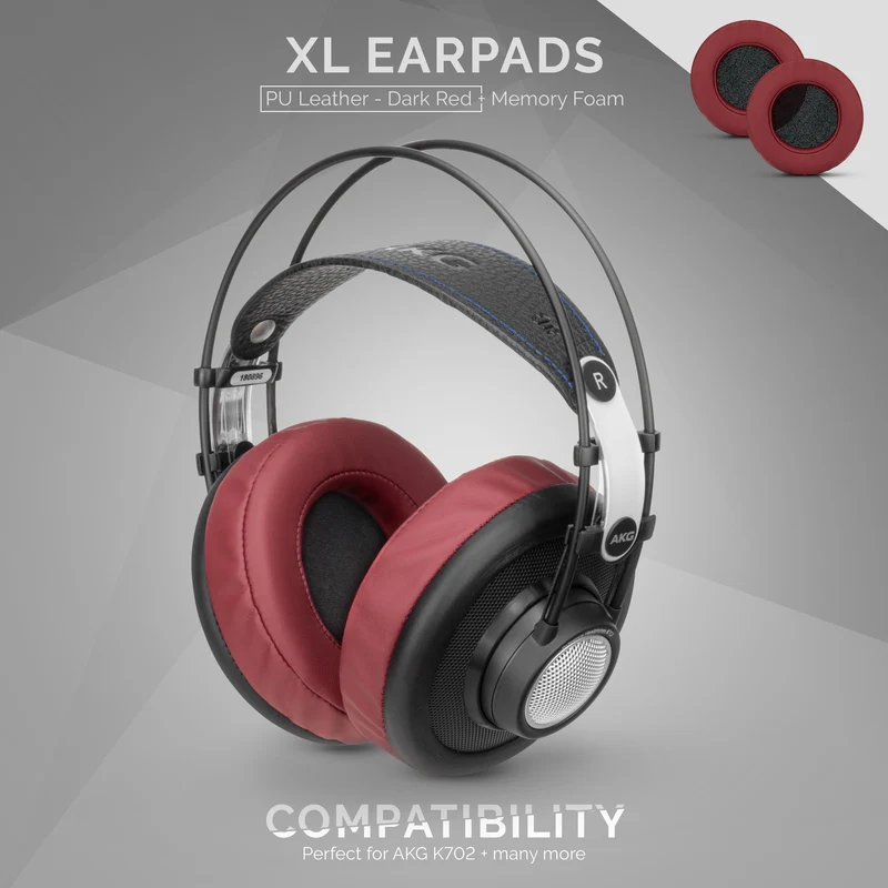 Coussinets d'oreille en mousse à mémoire de forme pour casque - Taille XL
