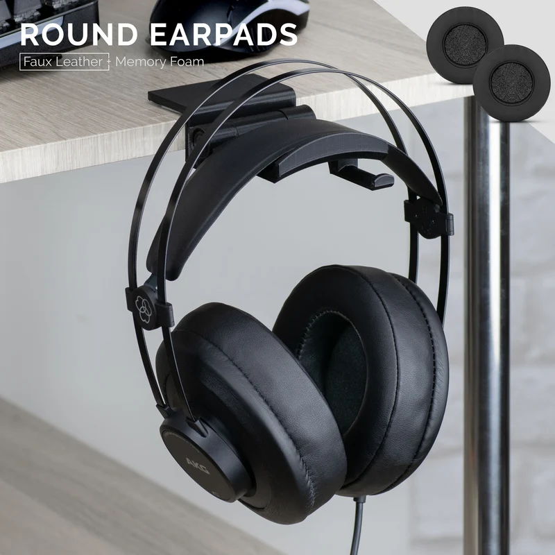 Coussinets d'oreille en mousse à mémoire de forme pour casque - ronds