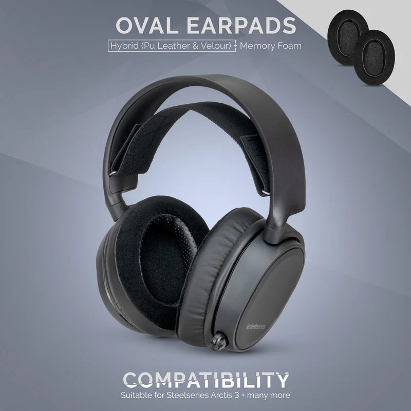 Coussinets d'oreille en mousse à mémoire de forme ovale hybride