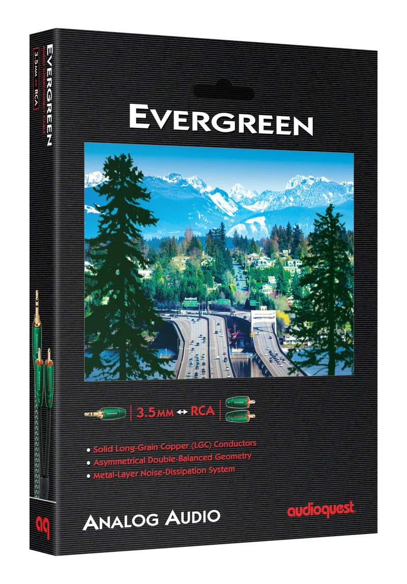 AudioQuest Evergreen | Câbles d'interconnexion stéréo 3.5mm mâle à RCA