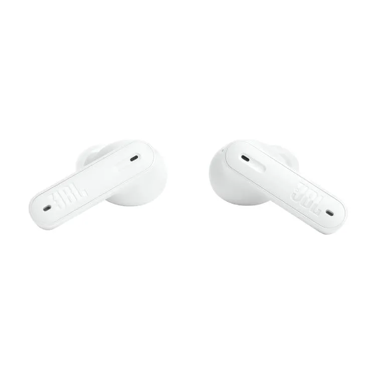 JBL Tune Beam | Casque intra-auriculaire - Vraiment sans fil - Bluetooth - Smart Ambient - Design stick-open - Blanc