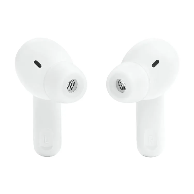 JBL Tune Beam | Casque intra-auriculaire - Vraiment sans fil - Bluetooth - Smart Ambient - Design stick-open - Blanc