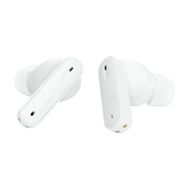 JBL Tune Beam | Casque intra-auriculaire - Vraiment sans fil - Bluetooth - Smart Ambient - Design stick-open - Blanc