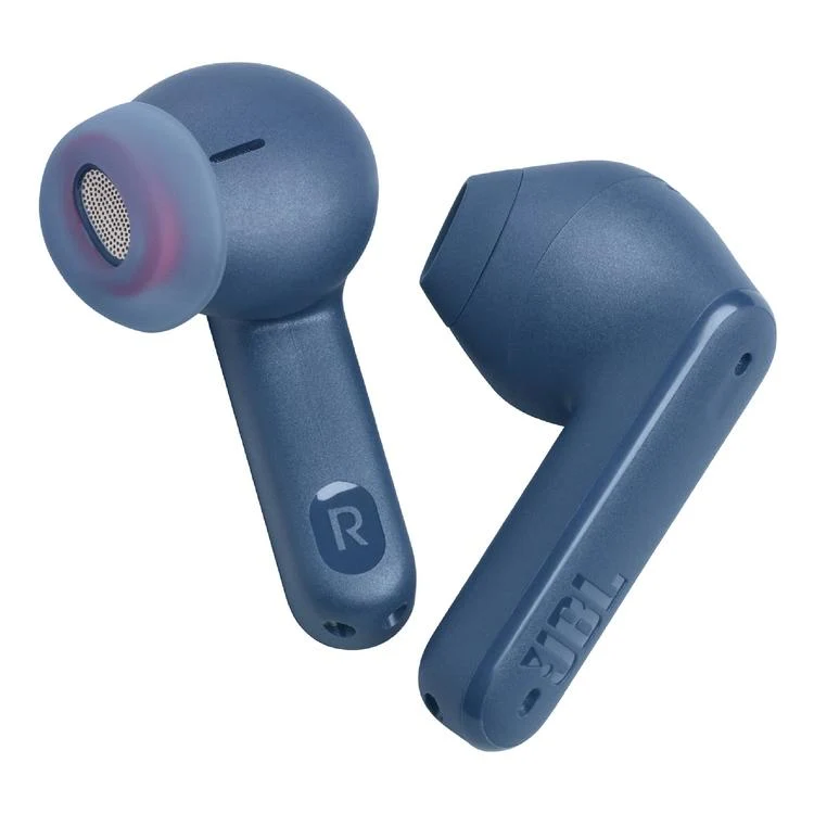 JBL Tune Flex | Casque intra-auriculaire - Vraiment sans fil - Bluetooth - Réduction du bruit - Design autocollant - IPX4 - Bleu