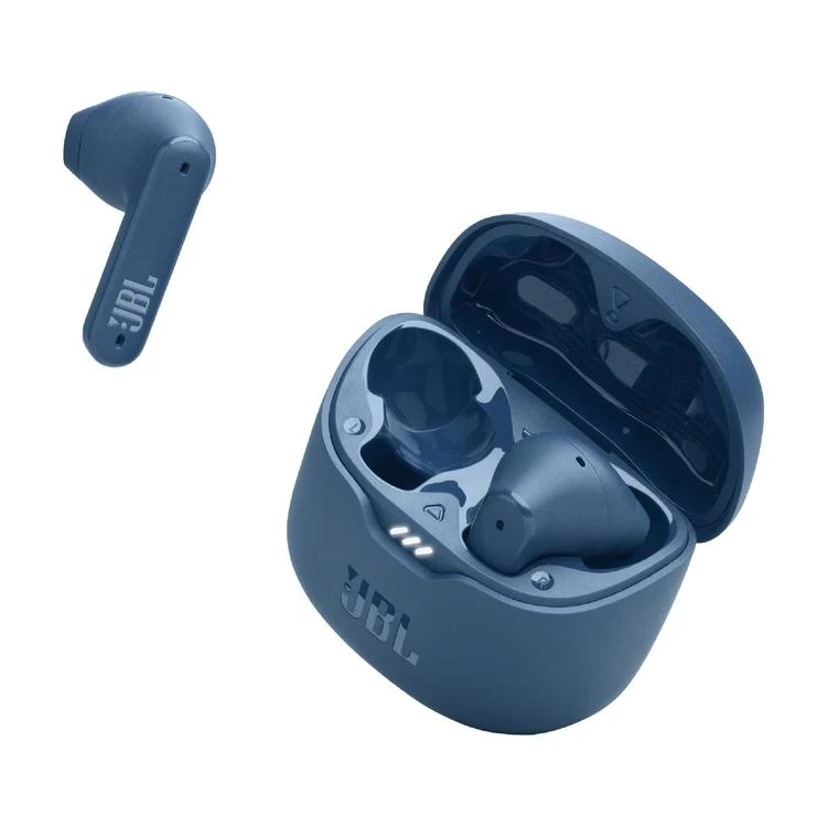 JBL Tune Flex | Casque intra-auriculaire - Vraiment sans fil - Bluetooth - Réduction du bruit - Design autocollant - IPX4 - Bleu