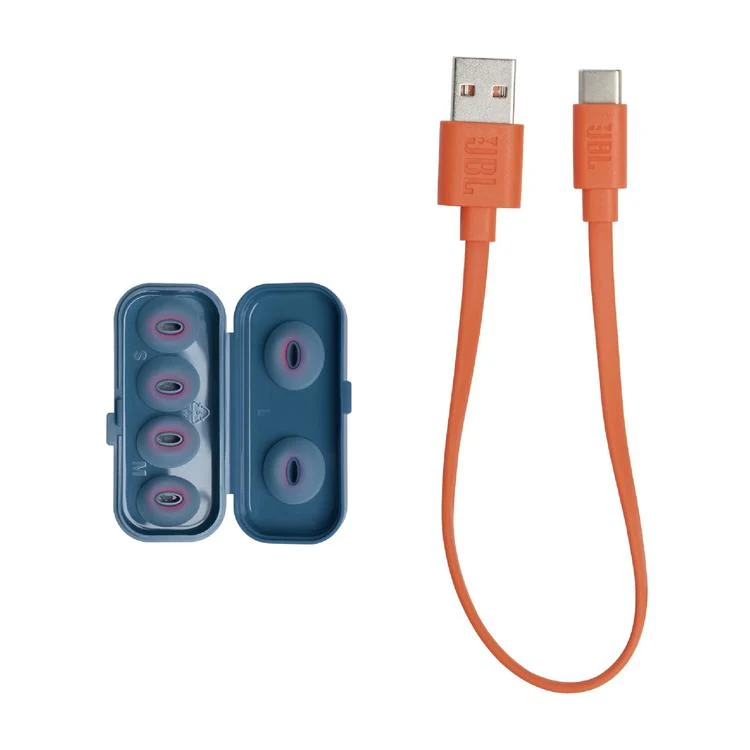 JBL Tune Flex | Casque intra-auriculaire - Vraiment sans fil - Bluetooth - Réduction du bruit - Design autocollant - IPX4 - Bleu