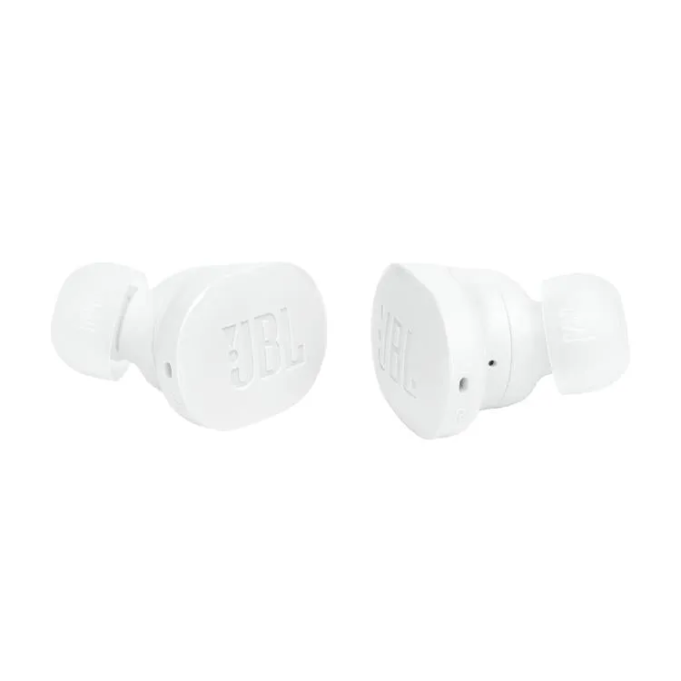 JBL Tune Buds | Casque intra-auriculaire - Vraiment sans fil - Bluetooth - Réduction du bruit - 4 microphones - Blanc