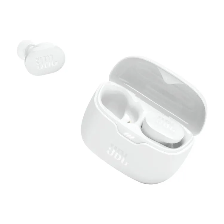 JBL Tune Buds | Casque intra-auriculaire - Vraiment sans fil - Bluetooth - Réduction du bruit - 4 microphones - Blanc