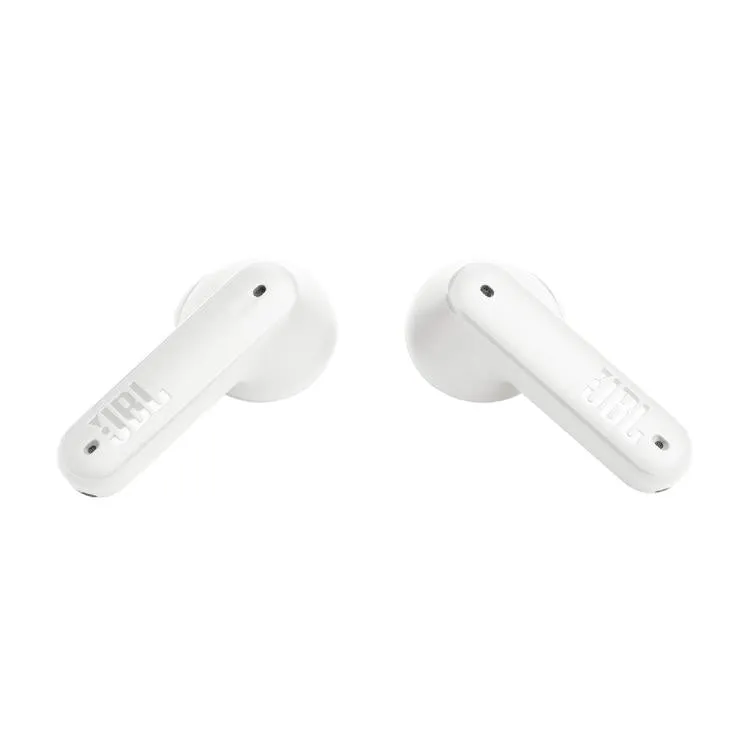 JBL Tune Flex | Casque intra-auriculaire - Vraiment sans fil - Bluetooth - Réduction du bruit - Design autocollant - IPX4 - Blanc