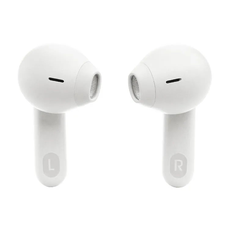 JBL Tune Flex | Casque intra-auriculaire - Vraiment sans fil - Bluetooth - Réduction du bruit - Design autocollant - IPX4 - Blanc