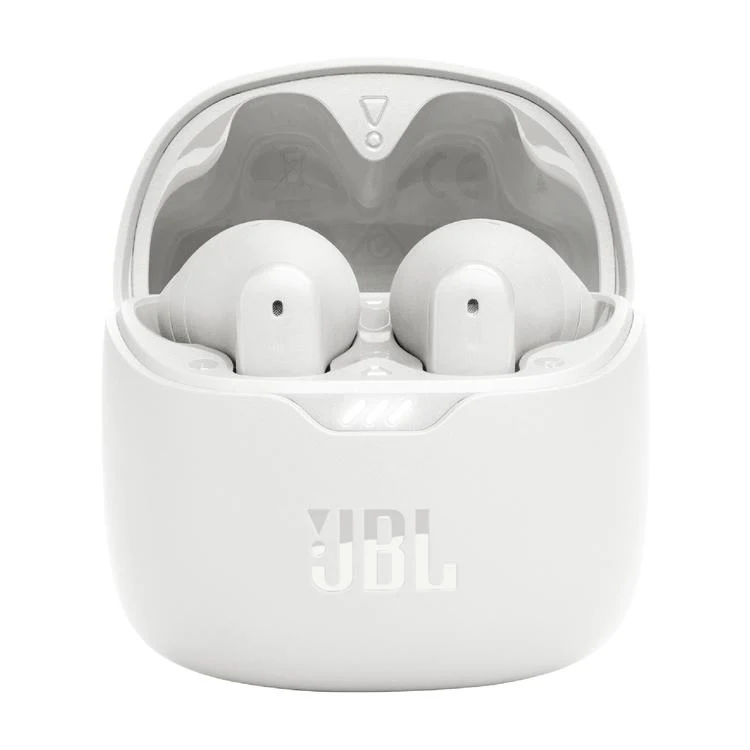 JBL Tune Flex | Casque intra-auriculaire - Vraiment sans fil - Bluetooth - Réduction du bruit - Design autocollant - IPX4 - Blanc