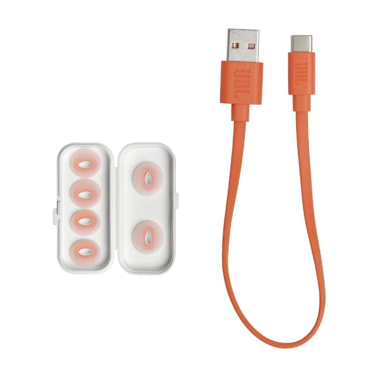 JBL Tune Flex | Casque intra-auriculaire - Vraiment sans fil - Bluetooth - Réduction du bruit - Design autocollant - IPX4 - Blanc