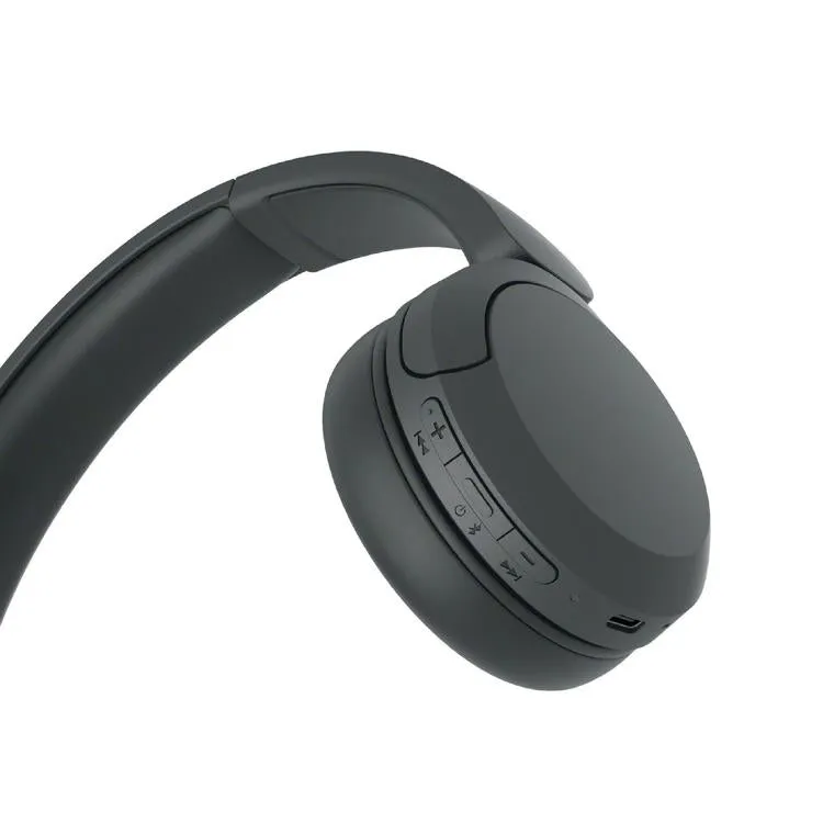 Sony WHCH520 | Casque supra-auriculaire - Sans fil - Bluetooth - Jusqu'à 50 heures d'autonomie - Noir