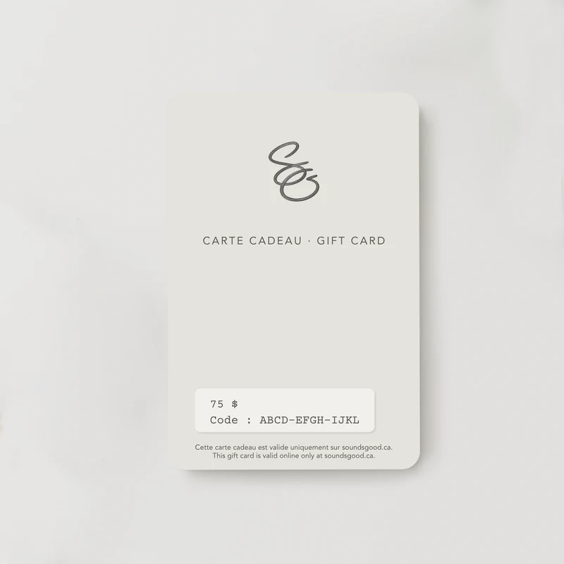 Carte-cadeau traditionnelle