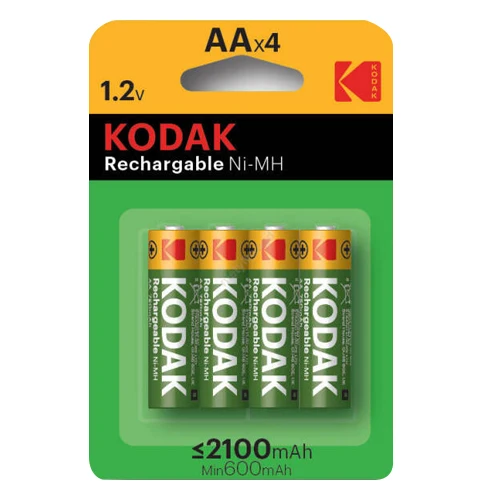 KODAK PRE-CHARGE RECHARGEABLE NiMH AA HR06 2100mAh BLIST 4