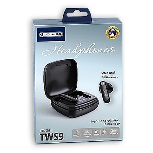JELLICO TWS 9 WIRELESS EARPHONES BLACK