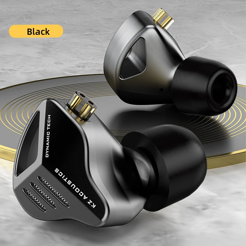 【KZ ZVX——Clearance】In-ear Earphones HiFi 0.75mm 2PIN OFC Flat Cable Detachable Earphone IEM
