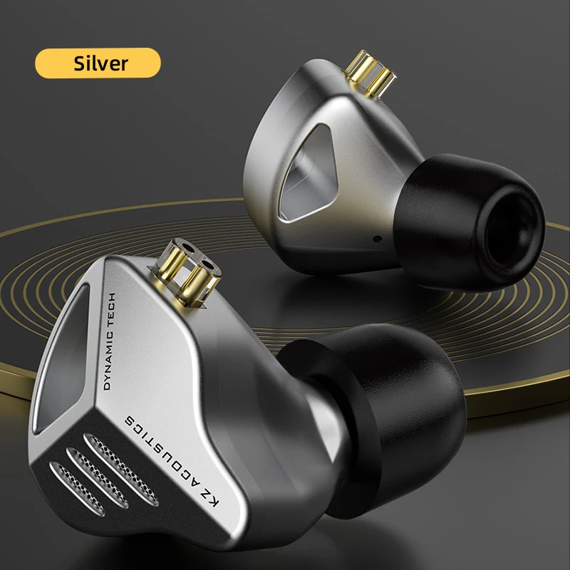 【KZ ZVX——Clearance】In-ear Earphones HiFi 0.75mm 2PIN OFC Flat Cable Detachable Earphone IEM