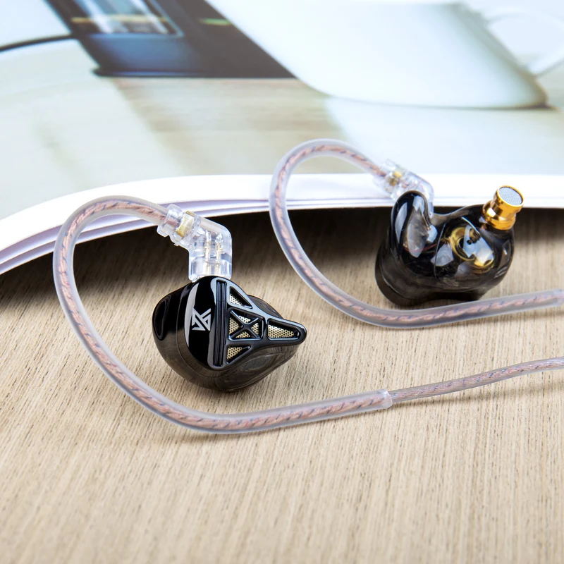 【KZ DQS】 Single Dynamic In-Ear Monitor – 5μm Diaphragm, 0.15mm Ultra-Narrow Magnetic Gap, High-Precision 4-Layer Voice Coil,