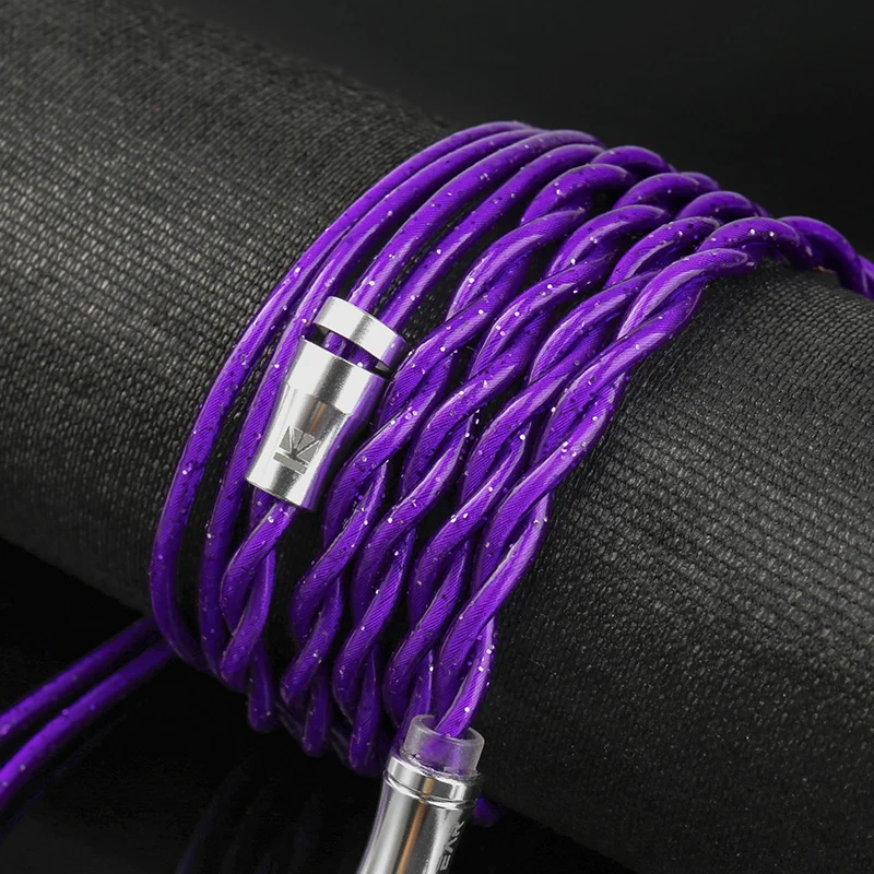 【KBEAR ZiXiao】 201-Core Hybrid Braided Structure HiFi Upgrade Cable – 84-Core Copper Alloy + 105-Core Silver-Plated Copper + 12-Core Silver-Plated Shielding