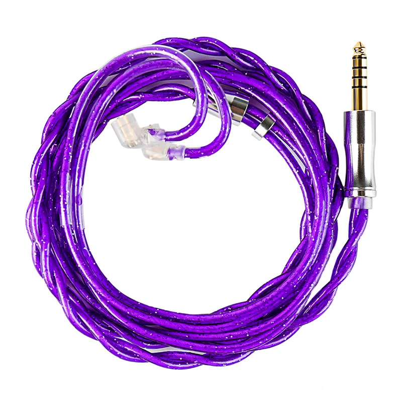 【KBEAR ZiXiao】 201-Core Hybrid Braided Structure HiFi Upgrade Cable – 84-Core Copper Alloy + 105-Core Silver-Plated Copper + 12-Core Silver-Plated Shielding