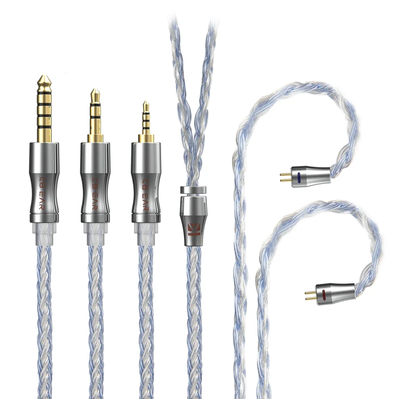 【KBEAR Expansion 4918——Clearance】 24-Core 4N Silver-Plated Upgraded IEM Cable