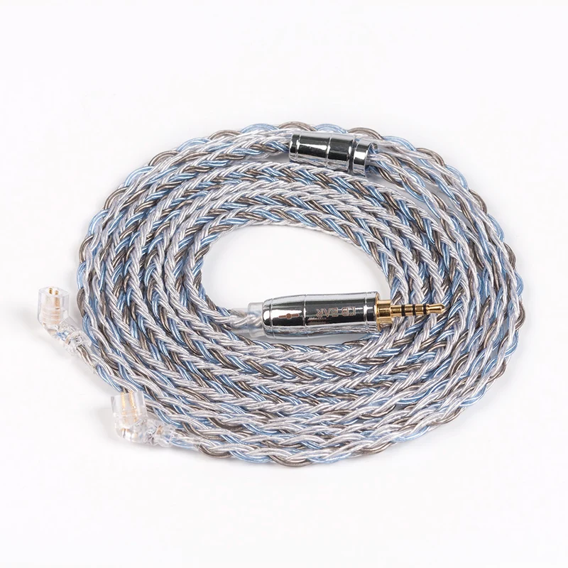 【KBEAR Thorough——Clearance】 16-Core Silver-Plated Upgraded IEM Cable– Flagship Acoustic Technology, Transparent Sound, Enhanced Bass Control