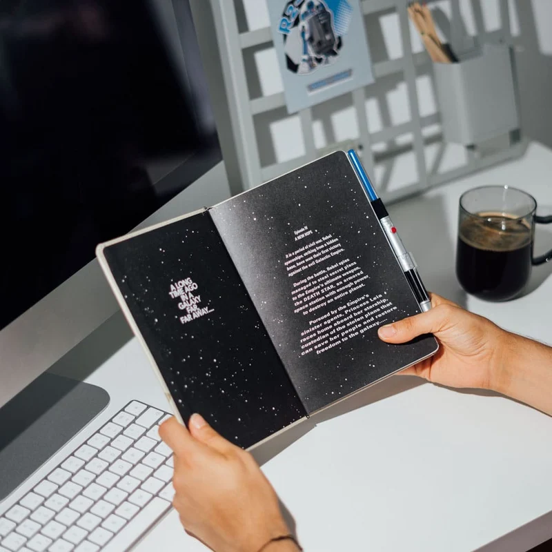 Carnet premium A5 Star Wars avec stylo sabre laser