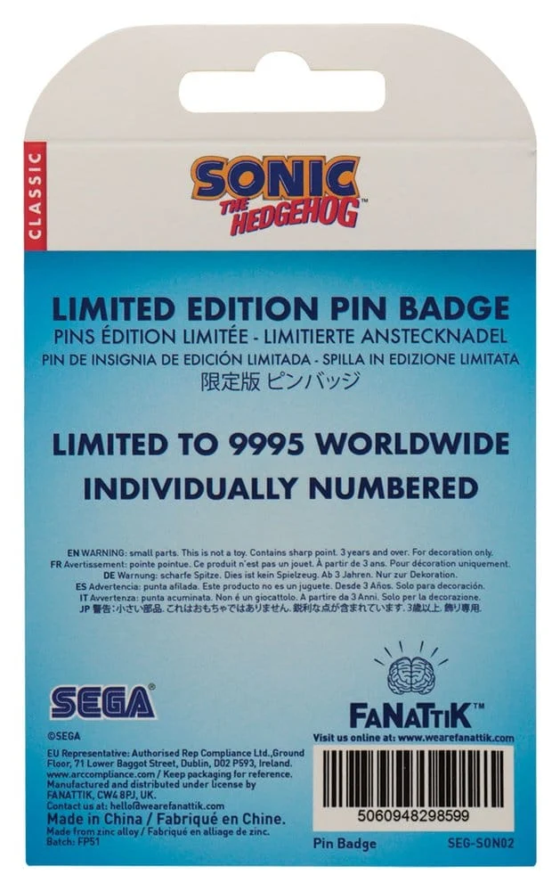 Pin's Sonic en métal